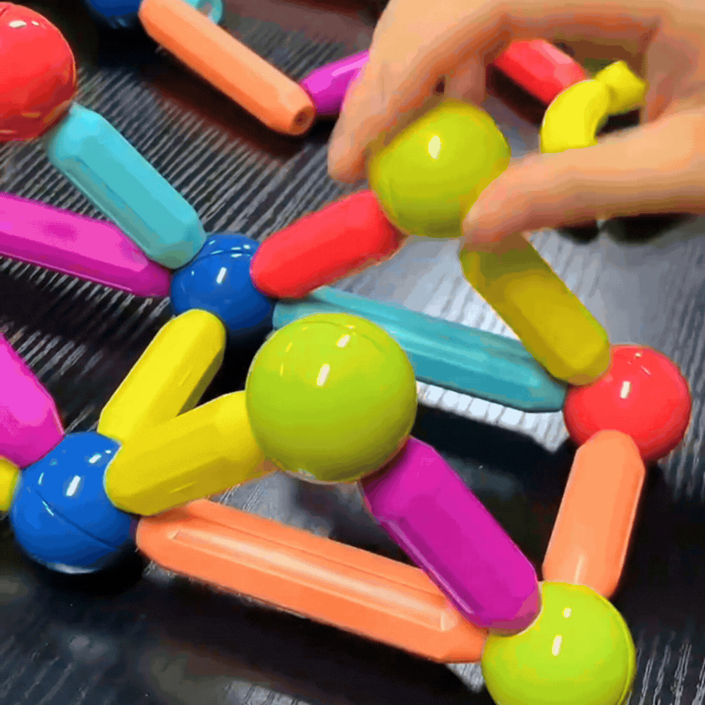 משחק מגנטים צבעוני להרכבה