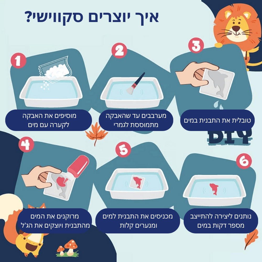 סקווישי - ערכת יצירה בג'ל