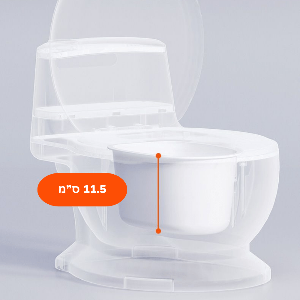 אסלון - סיר גמילה בצורת אסלה לגמילה מחיתולים