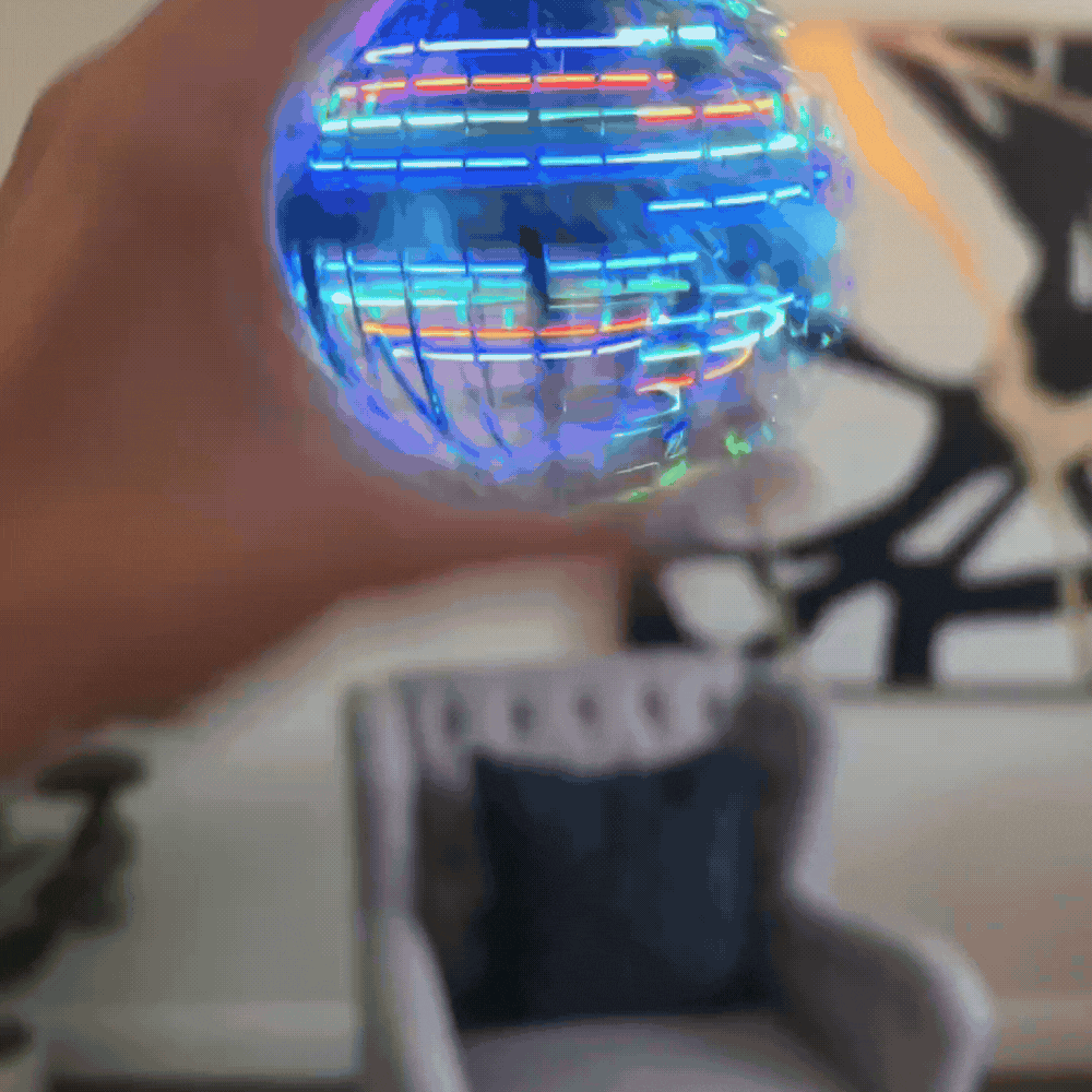 כדור ספינר מעופף עם אורות LED