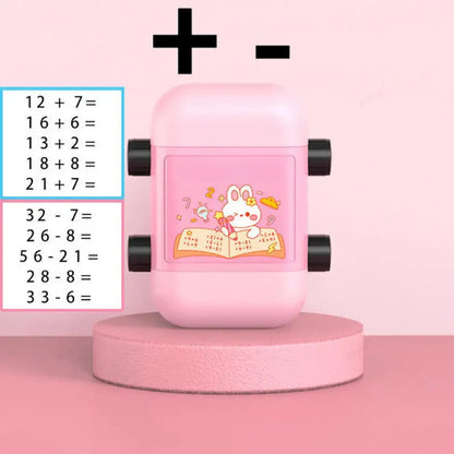חותמות רולר מתמטיקה - ורוד