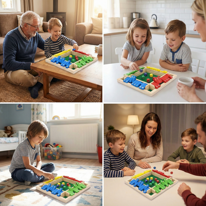 משחק "סגור את הקופסה" מעץ - תרגול חשבון לכל המשפחה