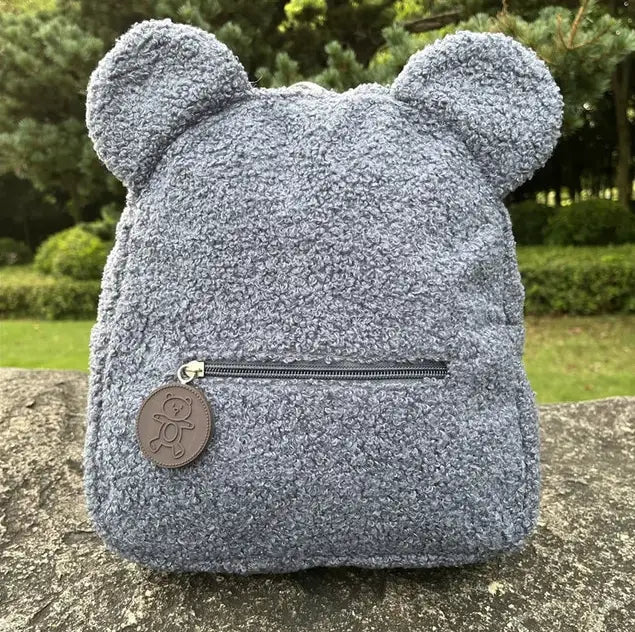 TeddyPop תיק גב רך ואיכותי עם רקמת שם בהתאמה אישית בעיצוב דובון - General