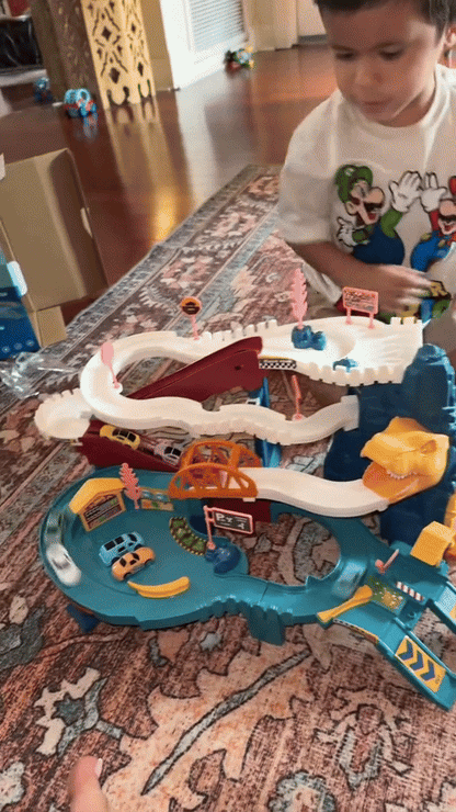 מסלול מירוצים דינוזאורים לילדים